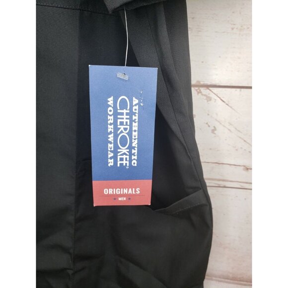 Cherokee Men’s Black Zip-Up Shirt XL – Embroidered Design, 3 Pocket Utility Styl - Picture 3 of 11